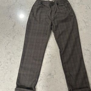 Zara boy plaid pants